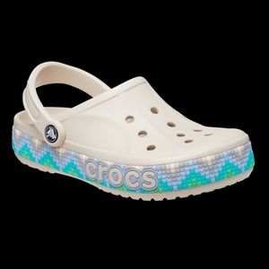 Crocs Bayaband Chevron Band Clogs | Slip On Shoes | Waterproof Sandals W11